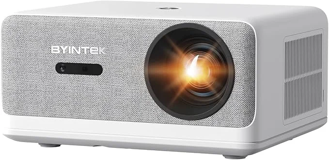 BYINTEK 1080P Full HD WiFi Projektor Heimkino,: Análisis del Proyector 1080P con 1250 ANSI Lúmenes y Android 9.0