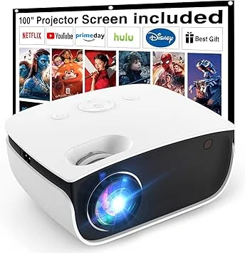 T TOPVISION 7500 Lúmenes: Análisis del Mini Proyector con Pantalla Incluida