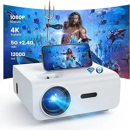HOPVISION Proyector 12000L: Análisis del Mini Proyector Portátil WiFi Bluetooth