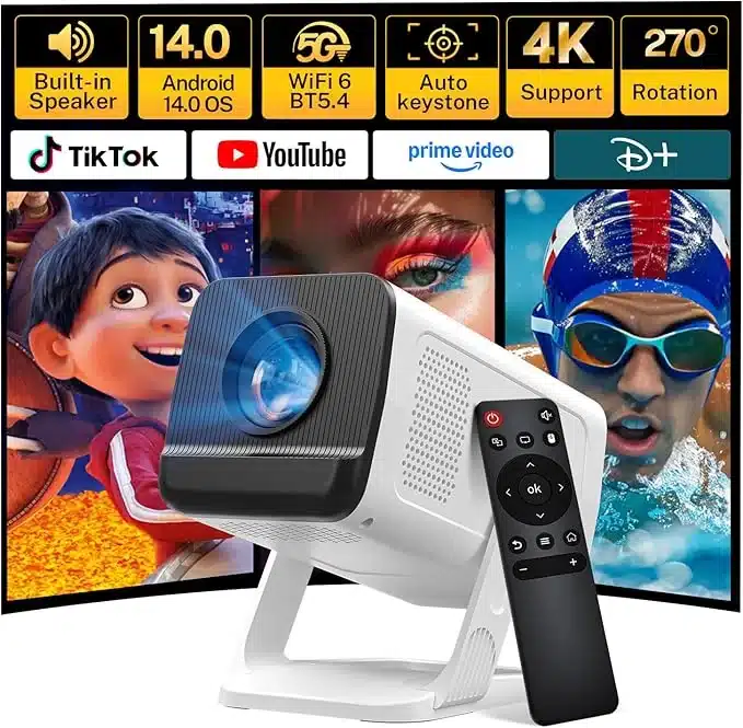 LYNCAST Mini: Análisis del Proyector Portátil con Android 14 y WiFi 6