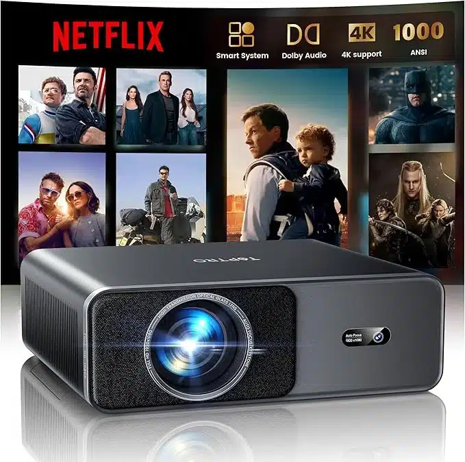 TOPTRO A1: Análisis del Proyector 1080P con Netflix y 1000 ANSI