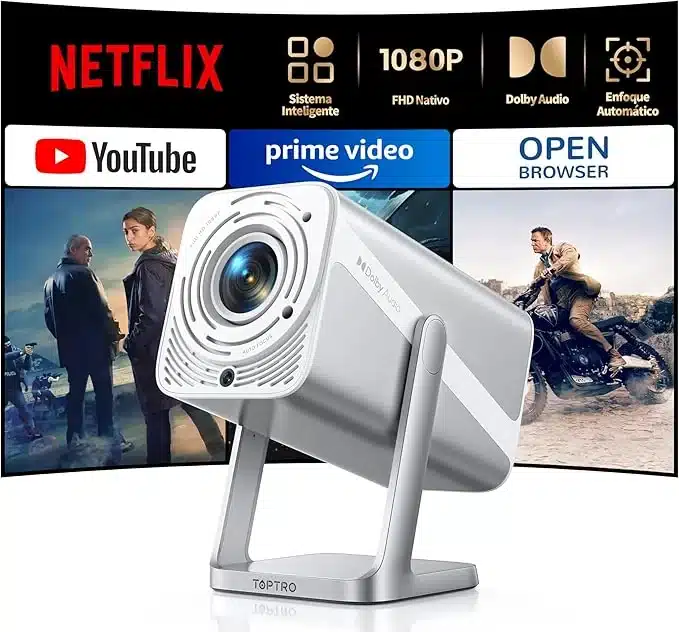 TOPTRO TP1: Análisis del Proyector Smart 1080P con Netflix Integrado